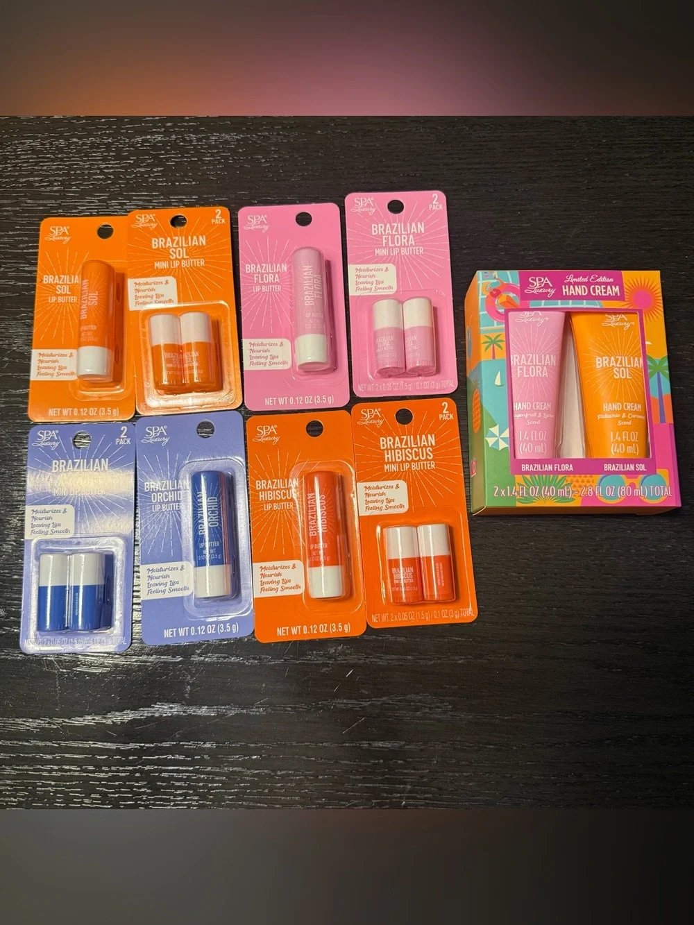 SPA Luxury Brazilian Lip Butter & Hand Cream Set